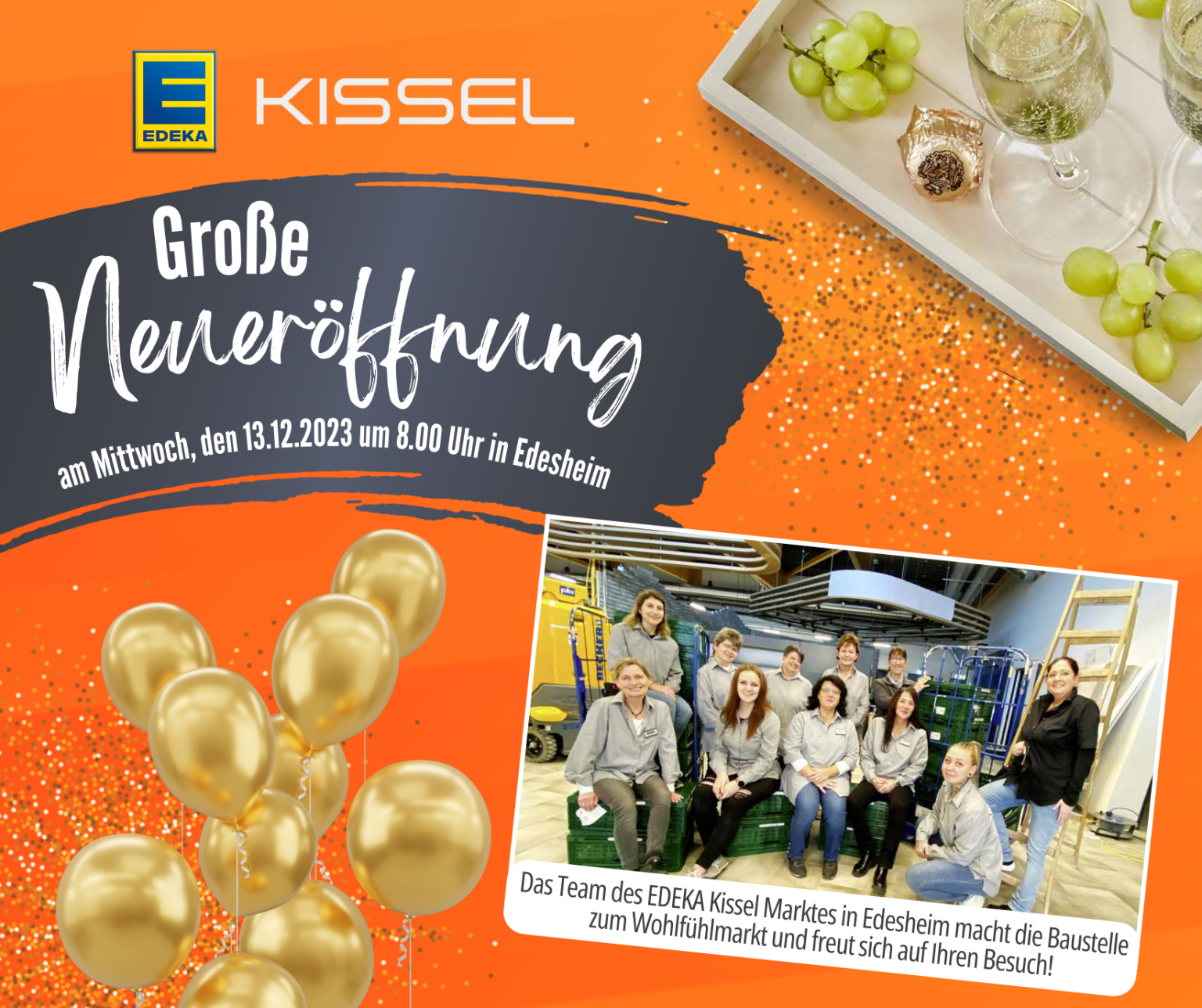 Neueröffnung Edeka Kissel Edesheim | Edeka Kissel